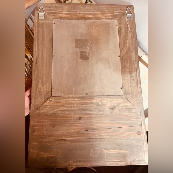 Hanging Mail holder with wire basket - EUC - Picture 2 of 3